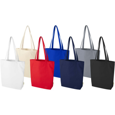 Logo trade promotional gift photo of: Odisha 270 g/m² OCS organic tote bag 10L