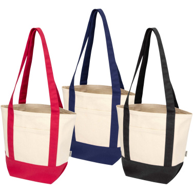 Logo trade promotional gifts image of: Sam 320 g/m² GRS recycled mini cotton tote bag