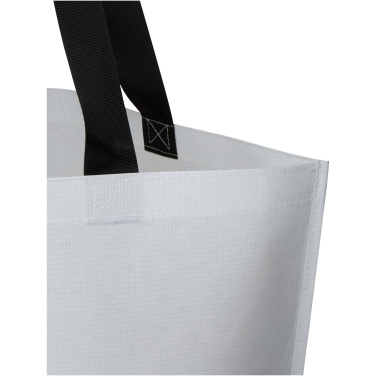 Logo trade promotional giveaways image of: Duo GRS recycled double-laminated oversized tote bag 30L