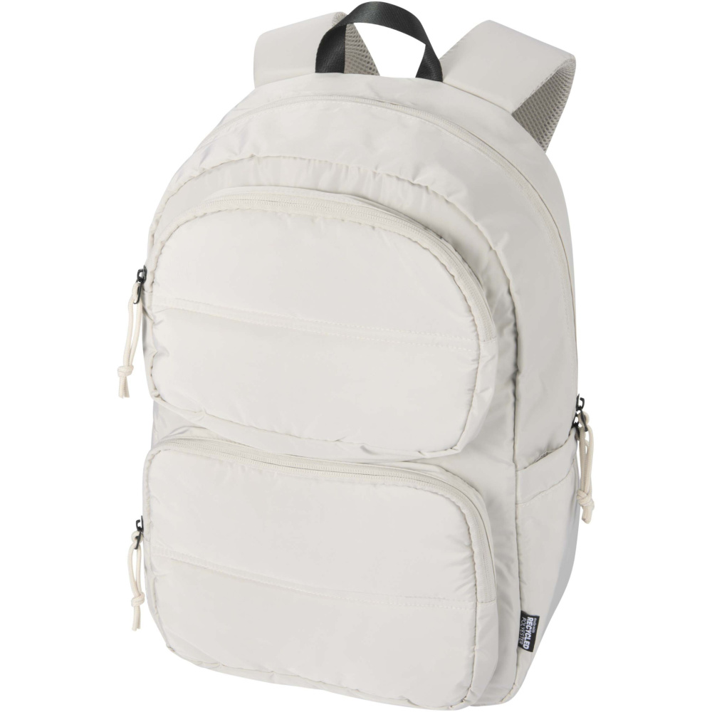 Logo trade promotional items picture of: Puffer 15.6" GRS recycled laptop backpack 18L