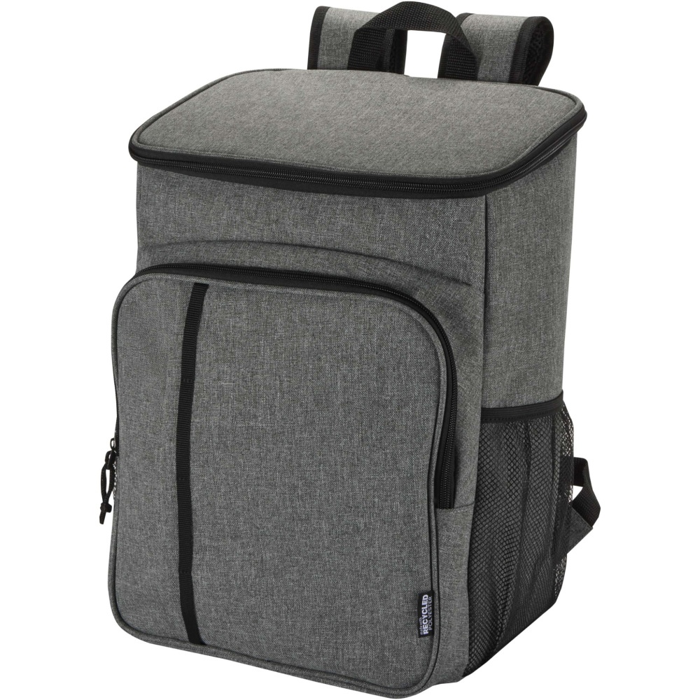 Logo trade promotional products picture of: Tundra GRS recycled picnic cooler backpack with cutlery set 20L