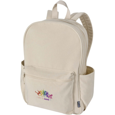 Logotrade promotional merchandise image of: Recanvas 15.6” GRS recycled city backpack 16L