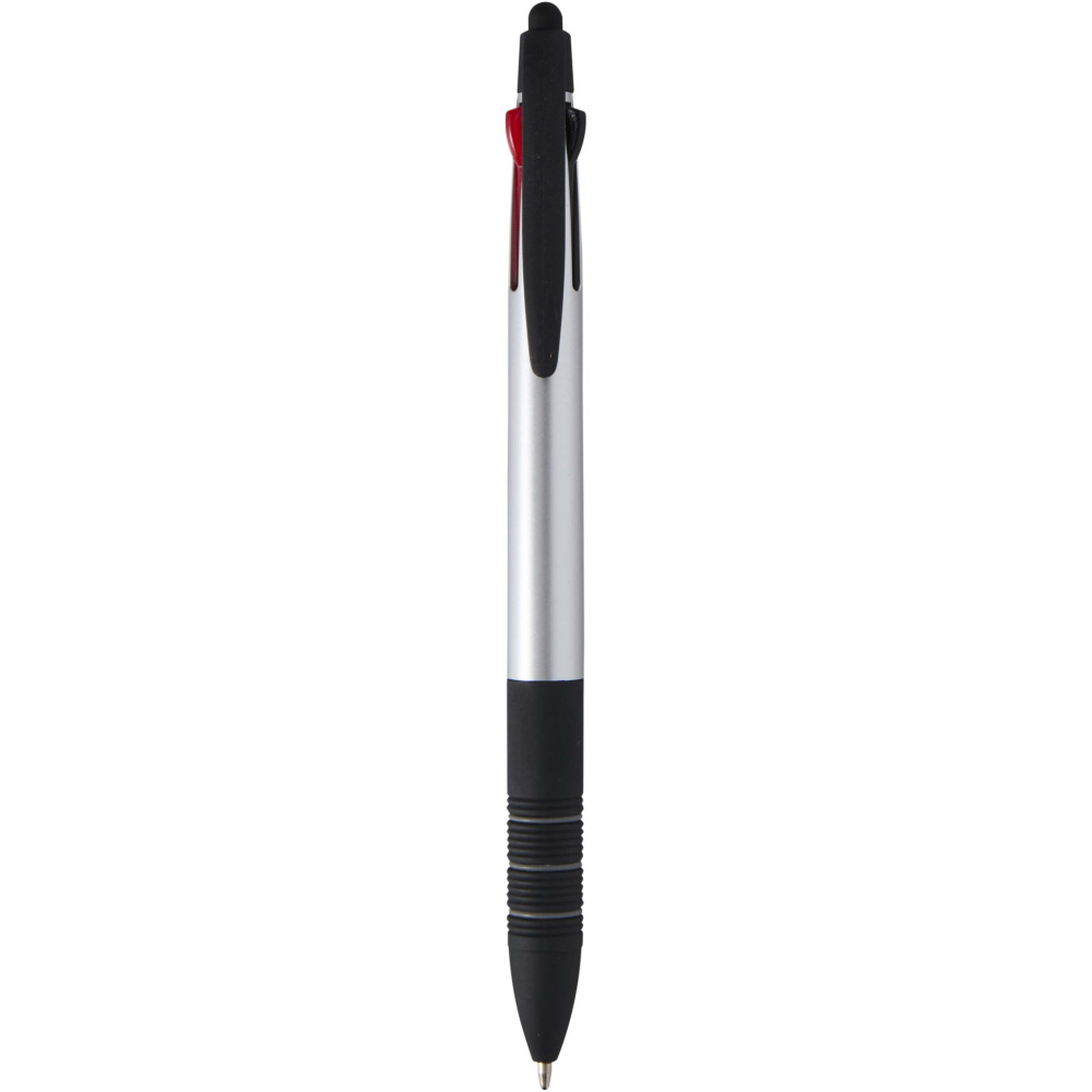 Logo trade advertising products picture of: Trine 3-ink RCS recycled ballpoint pen with stylus
