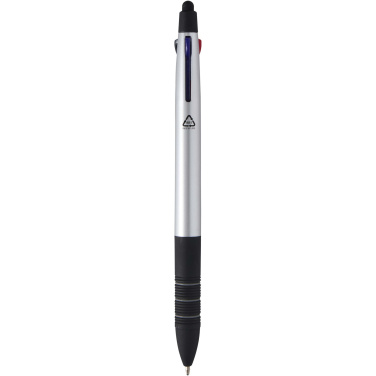 Logo trade promotional giveaways picture of: Trine 3-ink RCS recycled ballpoint pen with stylus