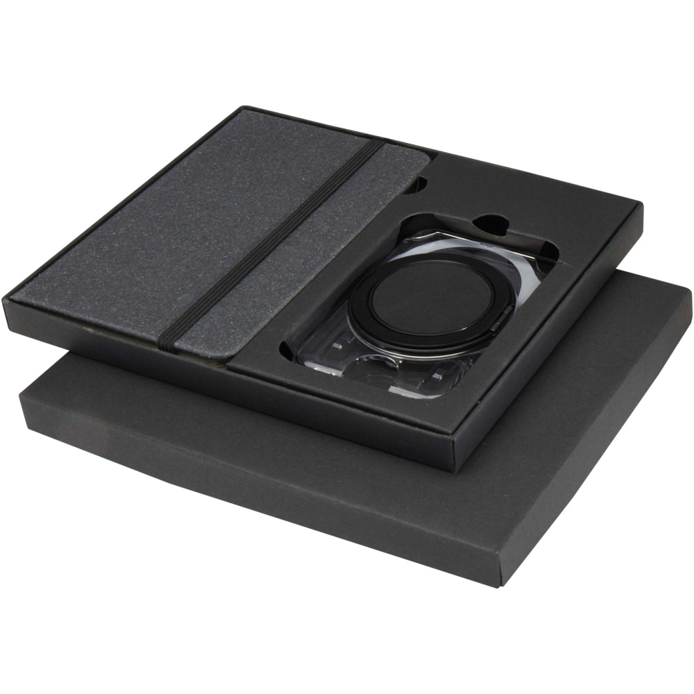 Logo trade promotional product photo of: Kern A6 hard cover notebook and MagSafe wallet gift set