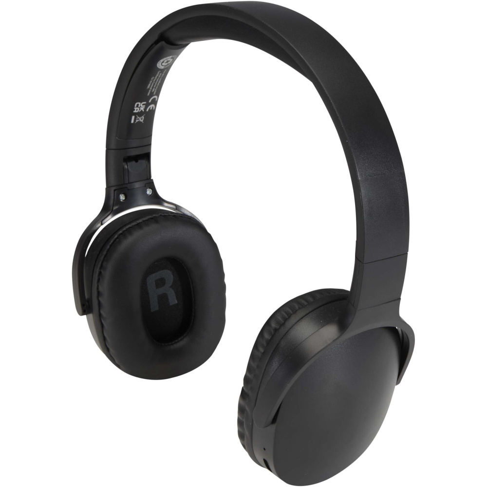 Logotrade advertising product image of: Ancha recycled plastic over-ear wireless Bluetooth® headset