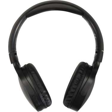 Logo trade advertising products image of: Ancha recycled plastic over-ear wireless Bluetooth® headset