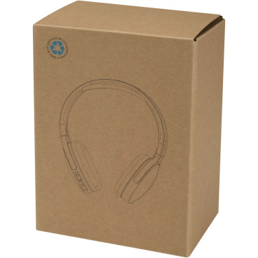 Logo trade promotional giveaways picture of: Ancha recycled plastic over-ear wireless Bluetooth® headset