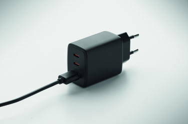 Logo trade advertising products picture of: EU 2-pole wall adapter/charger