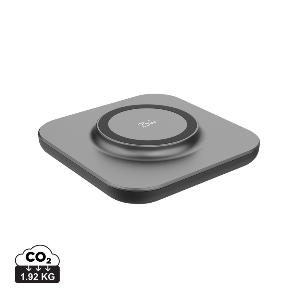 Logo trade advertising products picture of: Quantum ultra-fast 25W magnetic wireless charging pad