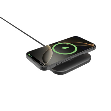 Logo trade promotional giveaway photo of: Quantum ultra-fast 25W magnetic wireless charging pad