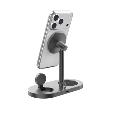 Logo trade business gifts image of: Quantum RCS ultra-fast 25W Magnetic desk wireless Charger