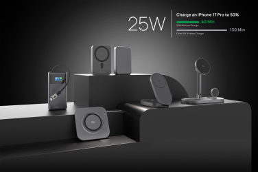 Logo trade corporate gifts picture of: Quantum RCS ultra-fast 10.000mAh magnetic 25W powerbank