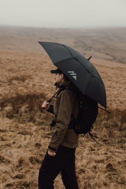 Logo trade promotional merchandise picture of: Nordic Drift Trail 27" AWARE™ RPET storm UPF 50+ proof Umbre