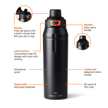 Logotrade corporate gift picture of: Nordic Drift Trail RCS Insulated Lockable Sports Bottle