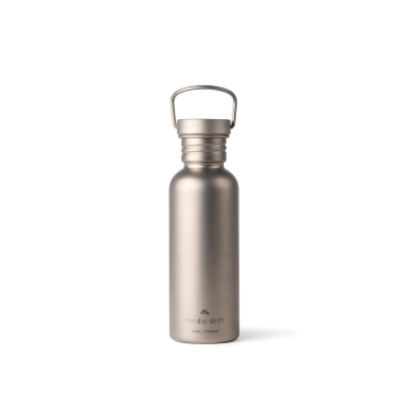 Logo trade promotional gifts image of: Nordic Drift Trail Ultra Light Titanium 600ml Water Bottle
