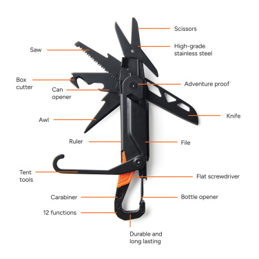 Logo trade promotional giveaways picture of: Nordic Drift Adventure Multitool