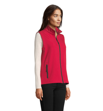 Logo trade corporate gifts picture of: RACE BW WOMENSOFTSHELL