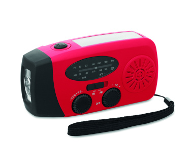 Logo trade promotional product photo of: Portable radio SOS with LED torch