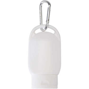 Logo trade advertising product photo of: Rosie SPF 30 suncream with carabiner