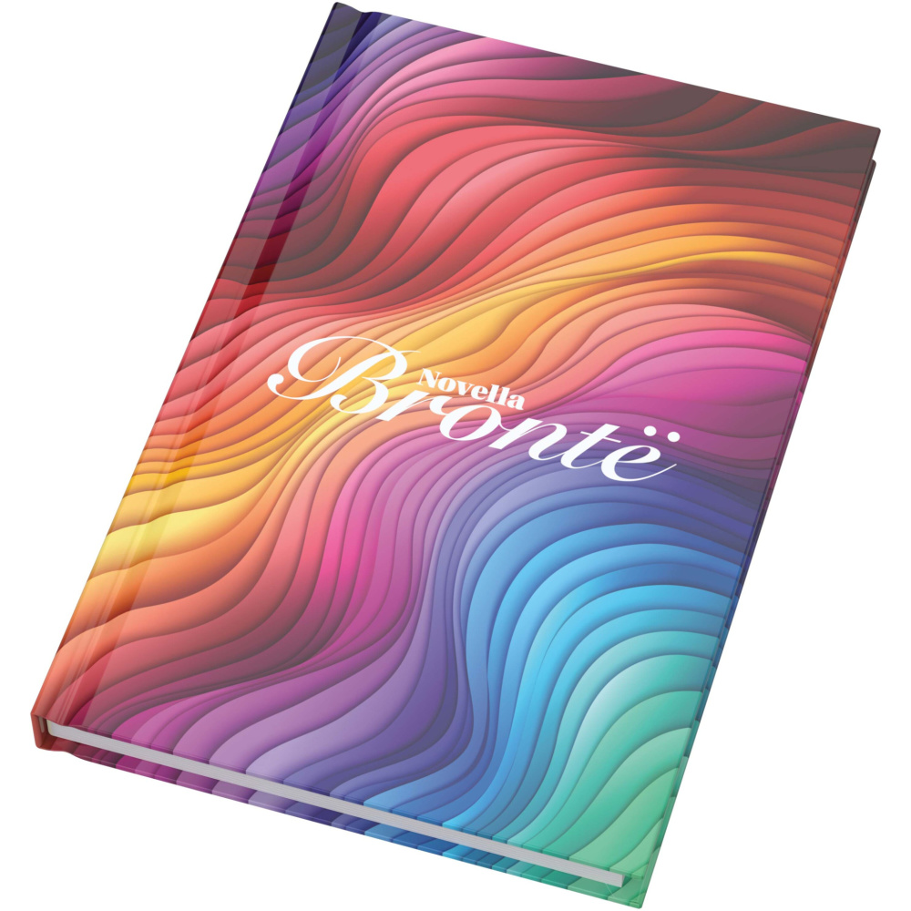 Logo trade advertising products picture of: Novella Brontë A5 glossy hard cover notebook - 100 sheets