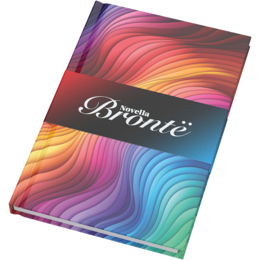Logo trade promotional product photo of: Novella Brontë A5 glossy hard cover notebook - 100 sheets