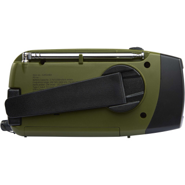 Logo trade promotional merchandise picture of: Avior RCS recycled plastic emergency radio