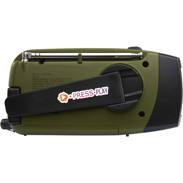 Logo trade promotional giveaway photo of: Avior RCS recycled plastic emergency radio