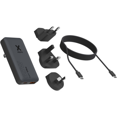 Logo trade promotional merchandise photo of: Xtorm 65W fast travel charger with cable and travel case set