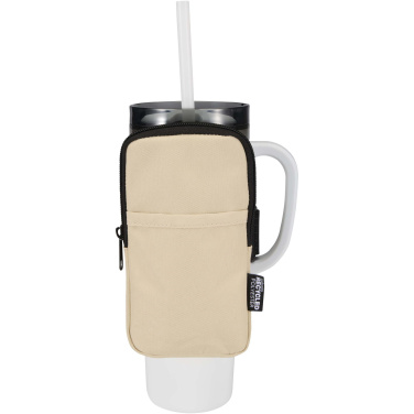 Logo trade advertising products picture of: Byron GRS recycled bottle pouch