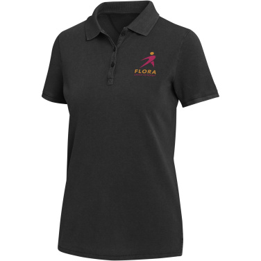 Logo trade promotional giveaway photo of: Calgary 200 g/m2 washed women's polo