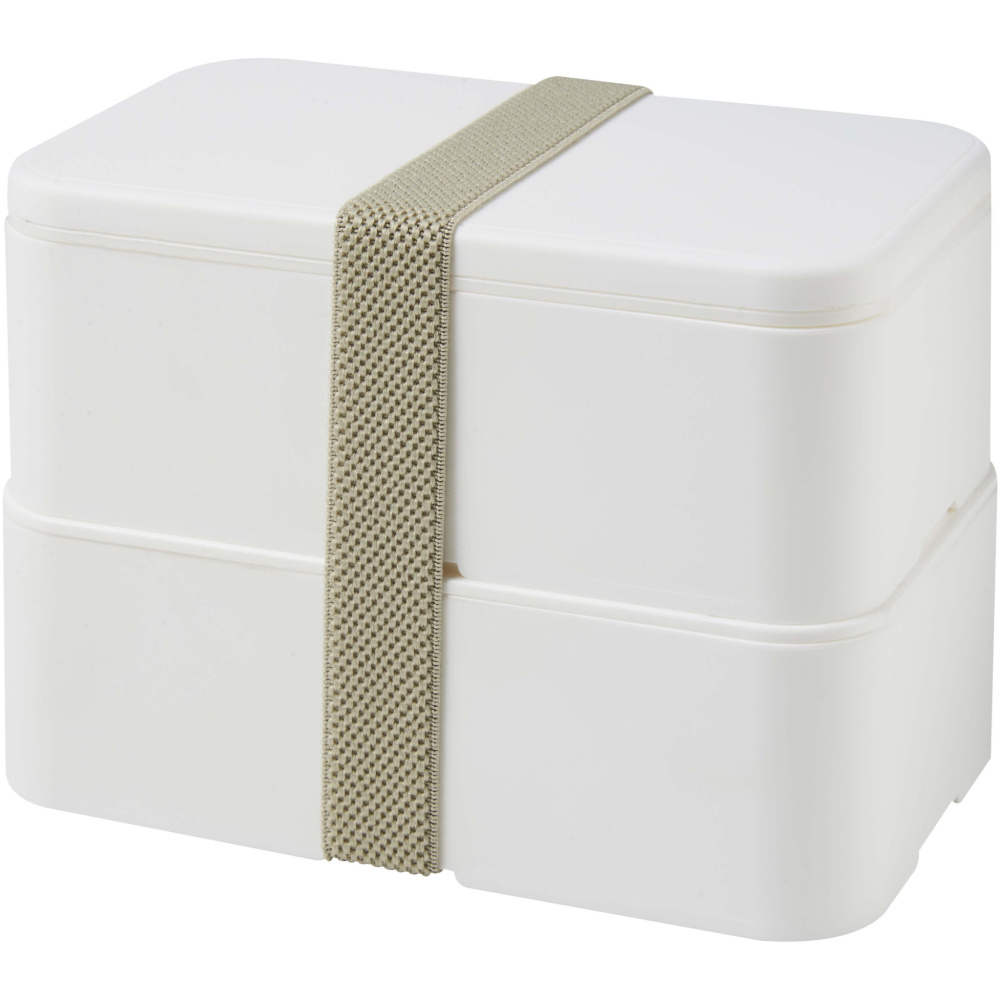 Logotrade promotional item picture of: MIYO POP 700+700 ml double layer lunch box