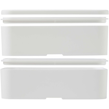 Logotrade advertising product picture of: MIYO POP 700+700 ml double layer lunch box