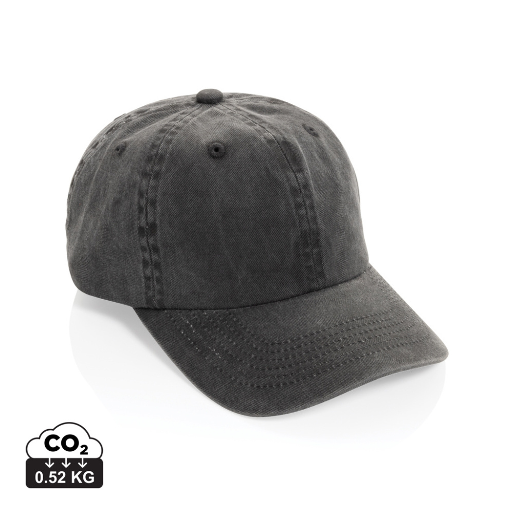 Logotrade promotional product picture of: BEAU AWARE™ Washed 6 panel 270gsm cotton twill cap