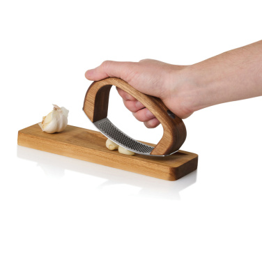 Logo trade promotional gift photo of: AdHoc RoccaAlio Garlic press with chopping board