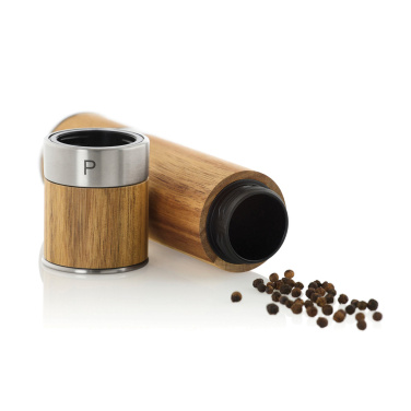 Logo trade promotional gift photo of: AdHoc Duomill Pepper and salt double mill