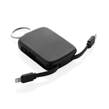 Logo trade advertising product photo of: Nexo RCS keychain 2000 mah powerbank with integrated cables