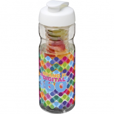 Logo trade reklaamtoote pilt: H2O Active® Base 650 ml keeratava kaanega spordipudel ja infusioon