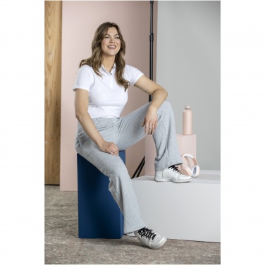 Logo trade reklaamtoote pilt: Grafiit lühikeste varrukatega naiste orgaaniline polo