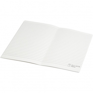 Logo trade reklaamkingituse pilt: Dairy Dream A5 suuruses viide taaskasutatud piimapakkidest cahier märkmik