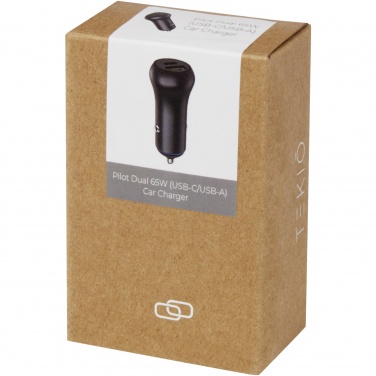 Logotrade firmakingid pilt: Pilot topelt 55 W USB-C/USB-A autolaadija