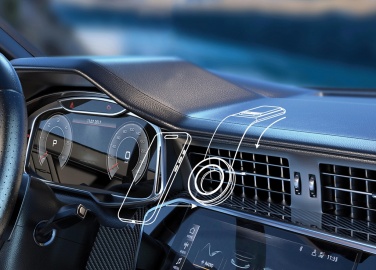 Logotrade reklaamkingid pilt: DriveGrip RCS taaskasutatud plastist universaalne magnetiline autohoidik