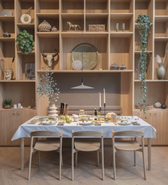 Logo trade ärikingitused foto: Ukiyo bambusest ümmargune serveerimislaud