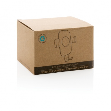 Logo trade firmakingi pilt: RCS taaskasutatud plastist 10W juhtmevaba laadimisega autohoidik