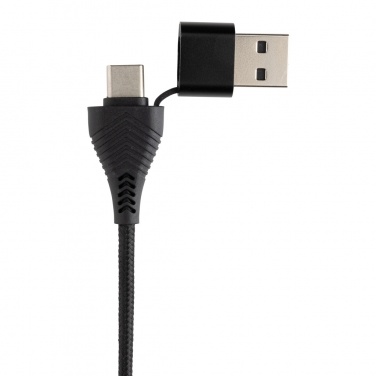 Logotrade meene foto: Link RCS-i taaskasutatud plastist ja bambusest kahe sisendiga USB-jaotur