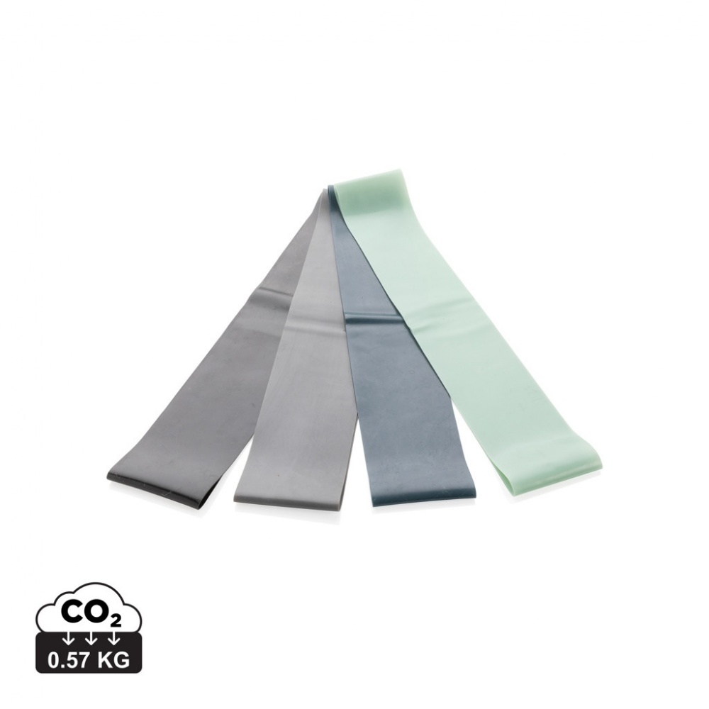 Logo trade reklaamkingituse pilt: 4tk elastsed fitness-rihmad kotis