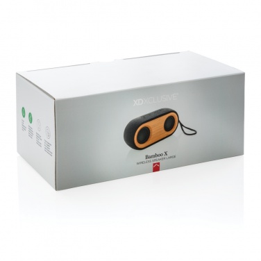 Logotrade firmakingi foto: Bamboo X topeltkõlar