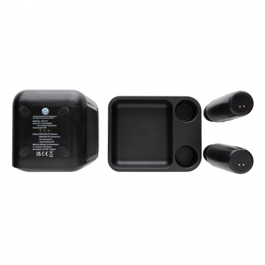 Logo trade ärikingituse pilt: Singvibe RCS taaskasutatud plastikust karaokekomplekt topeltmikrofoniga