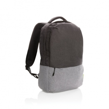 Logotrade firmakingituse foto: Duo värviline RPET 15,6" RFID sülearvuti seljakott PVC-vaba