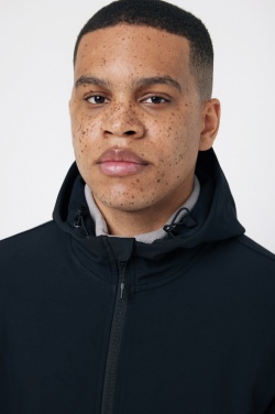 Logo trade meene pilt: Iqoniq Makalu meeste taaskasutatud polüestrist softshell jakk